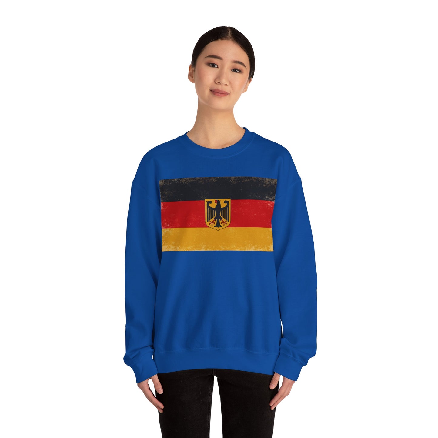 Vintage Deutschland-Flagge Unisex Sweatshirt | Bequemes Crewneck für den Alltag