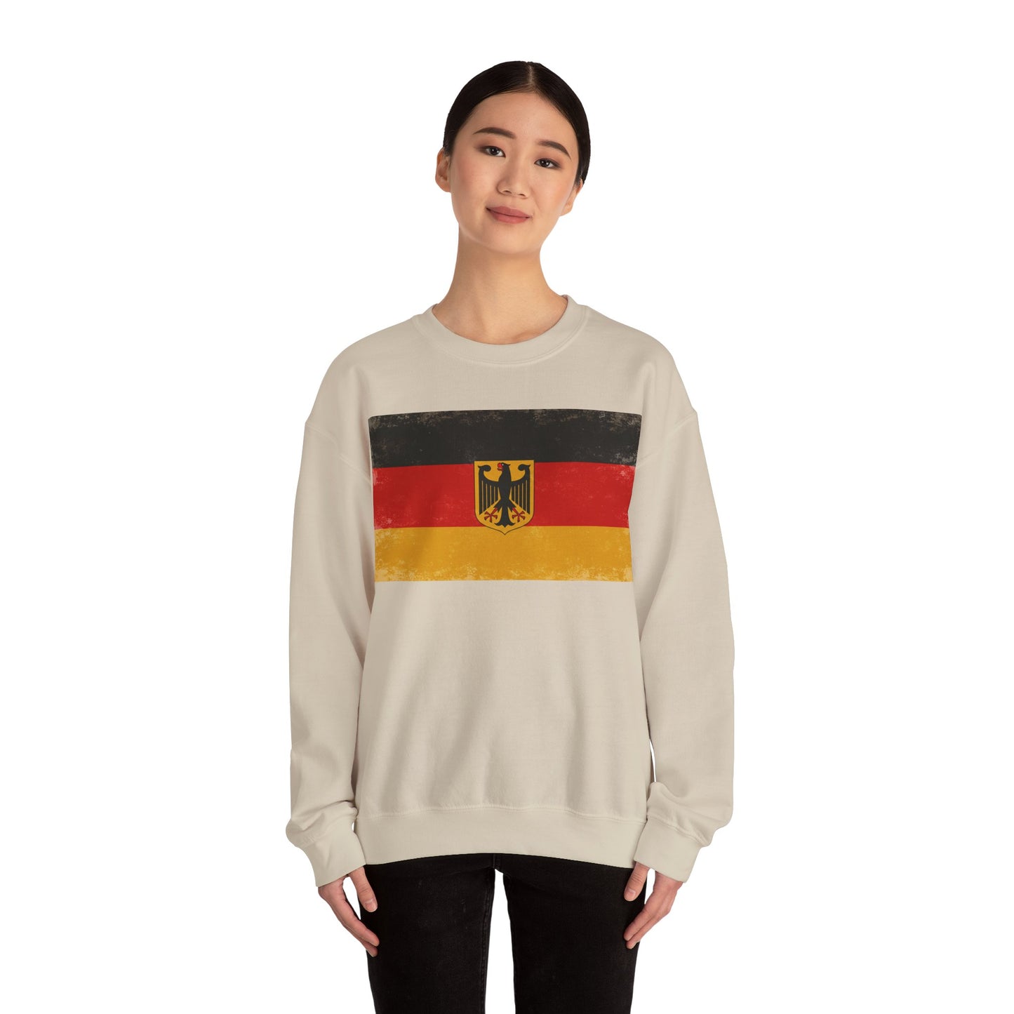 Vintage Deutschland-Flagge Unisex Sweatshirt | Bequemes Crewneck für den Alltag