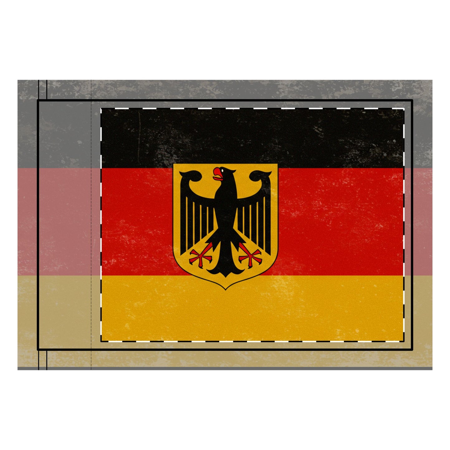 Doppelseitige Deutschland-Flagge – Perfekt für Events & Präsentationen