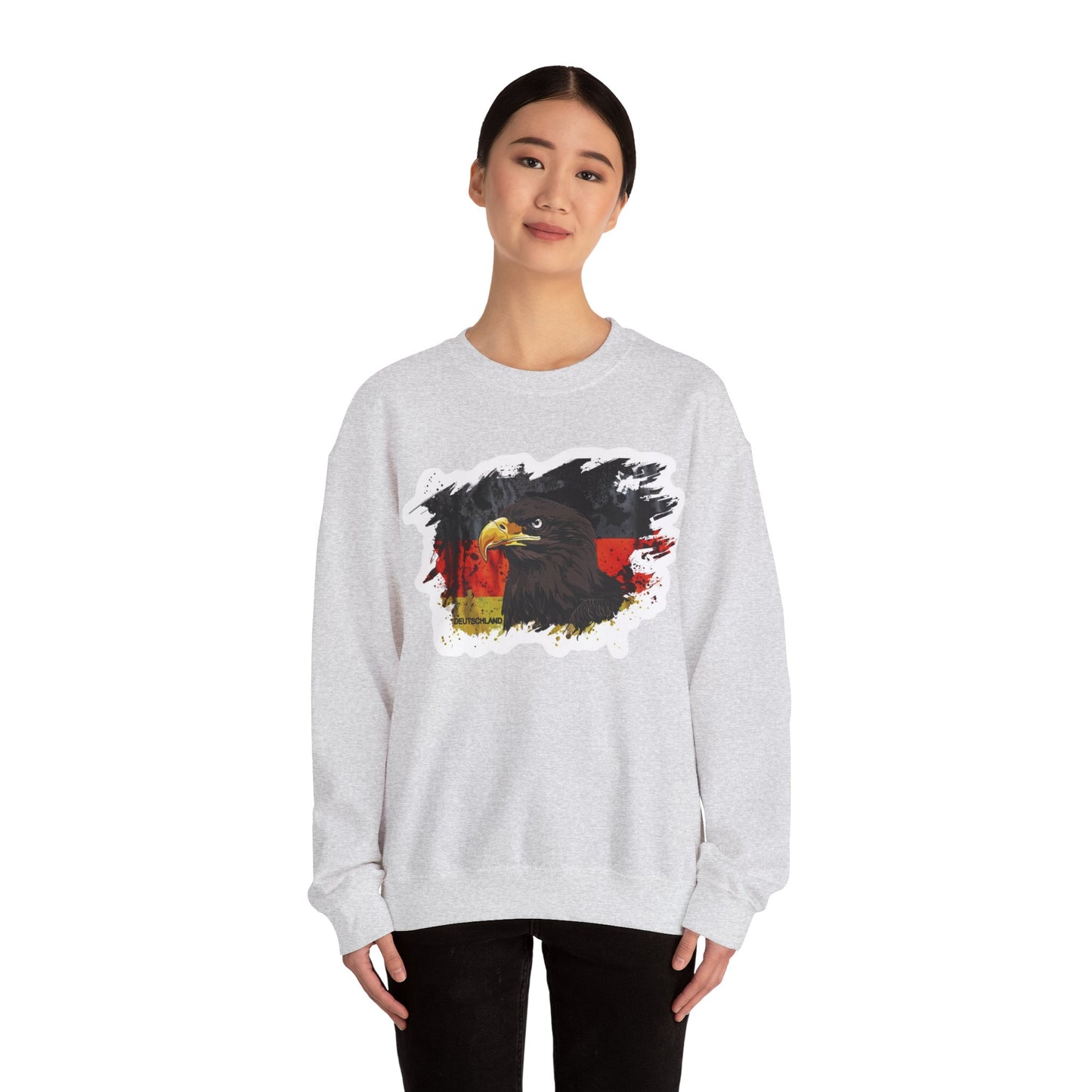 Deutscher Adler Crewneck Sweatshirt – Unisex Heavy Blend™ – Legerer Heritage-Style