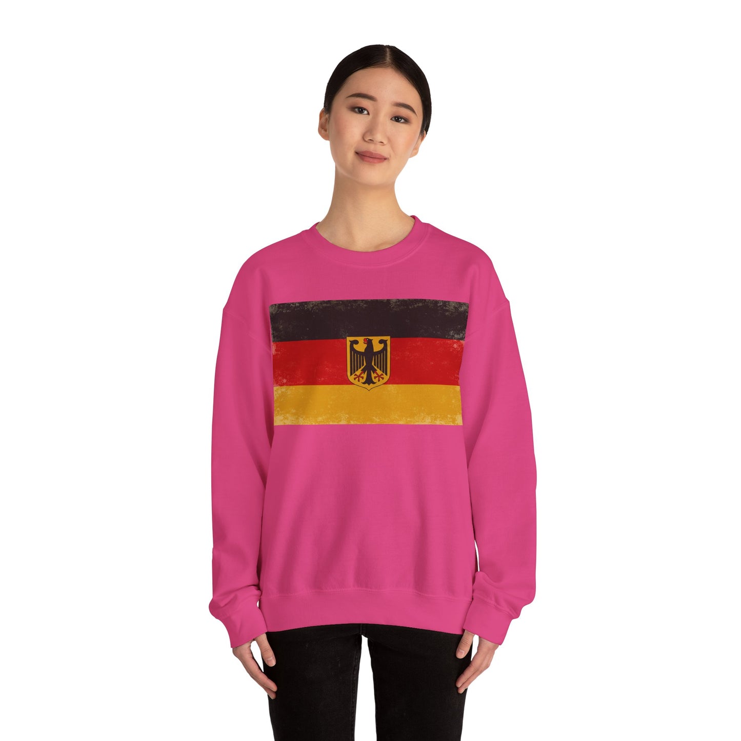 Vintage Deutschland-Flagge Unisex Sweatshirt | Bequemes Crewneck für den Alltag