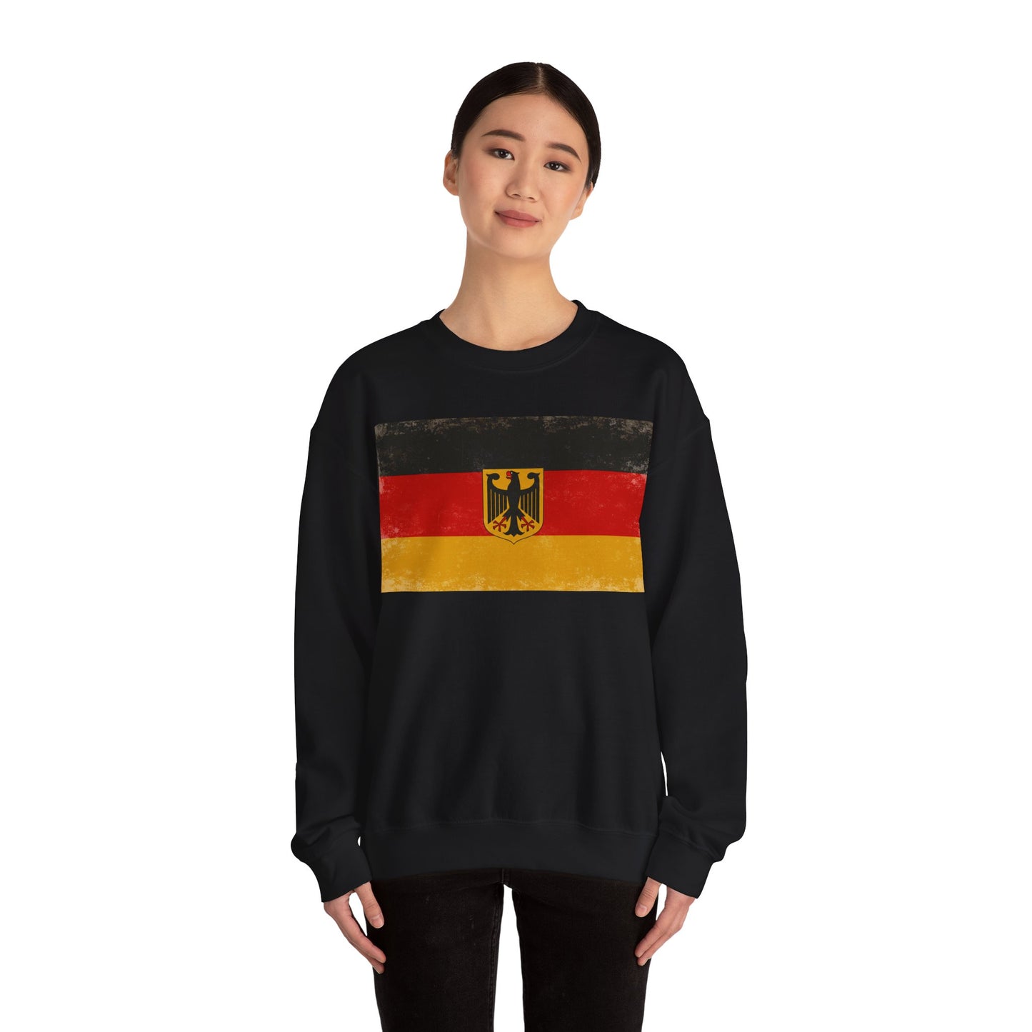 Vintage Deutschland-Flagge Unisex Sweatshirt | Bequemes Crewneck für den Alltag