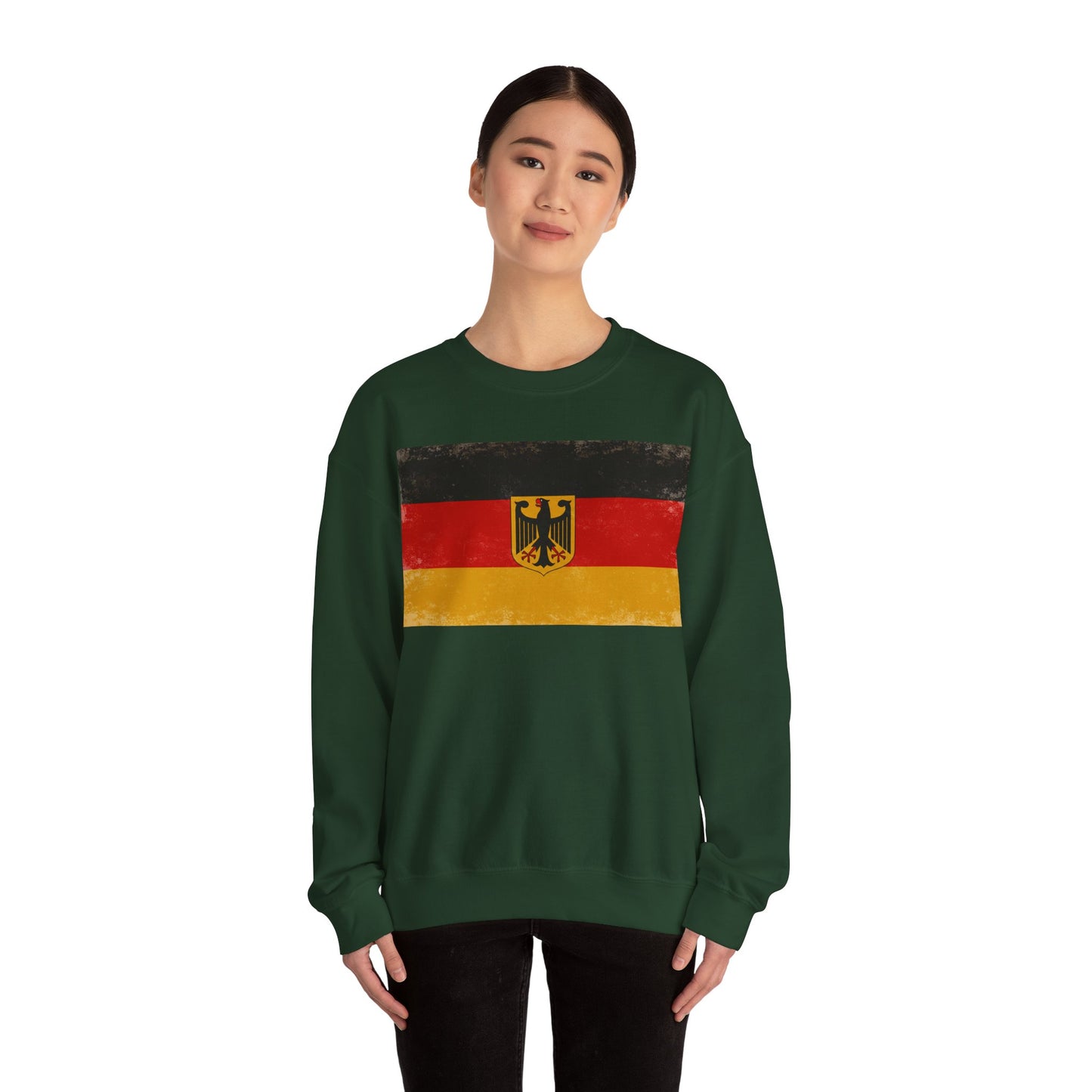 Vintage Deutschland-Flagge Unisex Sweatshirt | Bequemes Crewneck für den Alltag